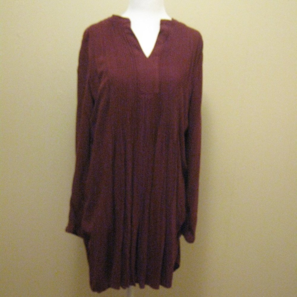 Old Navy Tunic Dress burgundy. Rayon